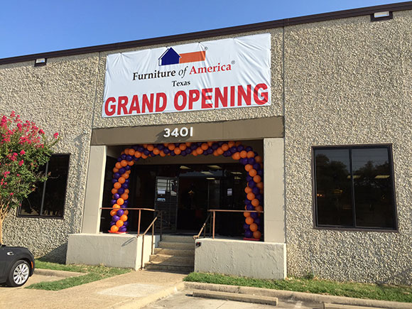 Furniture of America Texas Opens September 1st